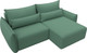 Миниатюра изображения товара Диван угловой Лига Диванов Лига-051 НПБ универсальный (рогожка амур 11 зеленый)