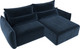 Миниатюра изображения товара Диван угловой Лига Диванов Лига-051 НПБ универсальный (велюр Tower 13 синий)