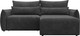 Миниатюра изображения товара Диван угловой Лига Диванов Лига-051 НПБ универсальный (велюр Brut 16 темно-серый)