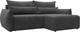 Миниатюра изображения товара Диван угловой Лига Диванов Лига-051 НПБ универсальный (велюр Brut 16 темно-серый)