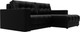 Миниатюра изображения товара Диван угловой Лига Диванов Лига-049 НПБ универсальный с декором (экокожа Grifon 18 черный)