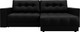 Миниатюра изображения товара Диван угловой Лига Диванов Лига-049 НПБ универсальный с декором (экокожа Grifon 18 черный)