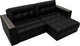 Миниатюра изображения товара Диван угловой Лига Диванов Лига-049 НПБ универсальный с декором (экокожа Grifon 18 черный)