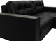 Миниатюра изображения товара Диван угловой Лига Диванов Лига-049 НПБ универсальный с декором (экокожа Grifon 18 черный)