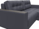 Миниатюра изображения товара Диван угловой Лига Диванов Лига-049 НПБ универсальный с декором (экокожа Grifon 15 серый)