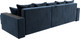 Миниатюра изображения товара Диван угловой Лига Диванов Лига-050 НПБ универсальный с декором и полкой (велюр Tower 13 синий)