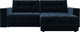 Миниатюра изображения товара Диван угловой Лига Диванов Лига-049 НПБ универсальный с декором (велюр Tower 13 синий)