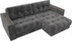 Миниатюра изображения товара Диван угловой Лига Диванов Лига-049 НПБ универсальный с декором (велюр Tower 10 серый)