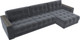 Миниатюра изображения товара Диван угловой Лига Диванов Лига-049 НПБ Лонг угол универсальный с декором (велюр Seven 17 серый)
