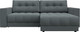 Миниатюра изображения товара Диван угловой Лига Диванов Лига-049 НПБ универсальный с декором (рогожка амур 07 серый)