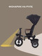Миниатюра изображения товара Трехколесный велосипед с ручкой MOWbaby Rodeo MC053 (черный)
