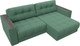 Миниатюра изображения товара Диван угловой Лига Диванов Лига-049 НПБ универсальный с декором (рогожка амур 11 зеленый)