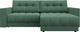 Миниатюра изображения товара Диван угловой Лига Диванов Лига-049 НПБ универсальный с декором (рогожка амур 11 зеленый)