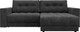 Миниатюра изображения товара Диван угловой Лига Диванов Лига-049 НПБ универсальный с декором (велюр Brut 16 темно-серый)