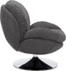 Миниатюра изображения товара Кресло мягкое Signal Brigitte (Brego 07 темно-серый/хром)