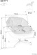 Миниатюра изображения товара Кресло мягкое Signal Betty (бежевый/черный)