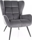 Миниатюра изображения товара Кресло мягкое Signal Louis Velvet (14 серый/черный)