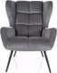 Миниатюра изображения товара Кресло мягкое Signal Louis Velvet (14 серый/черный)