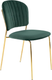 Миниатюра изображения товара Стул Halmar K499 (темно-зеленый/золотой)