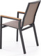 Миниатюра изображения товара Стул садовый Halmar Fierro (черный/серый/коричневый)