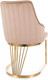 Миниатюра изображения товара Стул Signal Alure Velvet (Bluvel 28 бежевый/золотой)
