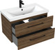 Миниатюра изображения товара Тумба под умывальник Cersanit Lara 80 / 69160 (орех табак)