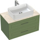 Миниатюра изображения товара Тумба под умывальник Cersanit Classic 80 / 69092 (зеленый матовый)