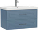 Миниатюра изображения товара Тумба под умывальник Cersanit Classic 80 / 69091 (голубой матовый)