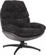 Миниатюра изображения товара Кресло мягкое Signal Giselle (черный/черный/черный матовый)