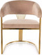 Миниатюра изображения товара Стул Signal Crown Velvet (Bluvel 28 бежевый/золотой)