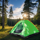 Миниатюра изображения товара Палатка Sundays GC-TT003 со спальным мешком и туристическим ковриком (зеленый/желтый)