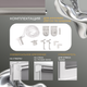 Миниатюра изображения товара Рулонная штора Franc Gardiner Blackout Silver 110x160 / 7792133 (серый)