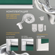 Миниатюра изображения товара Рулонная штора Franc Gardiner Blackout Silver 50x160 / 97284320 (изумрудный)