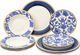 Миниатюра изображения товара Набор столовой посуды Fioretta Blue Flower TDS136 (12пр)