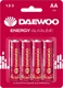 Миниатюра изображения товара Комплект батареек Daewoo Energy Alkaline LR6 BL-4 / 5029781