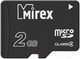 Миниатюра изображения товара Карта памяти Mirex microSDHC (Class 4) 2GB (13612-MCROSD02)