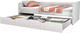 Миниатюра изображения товара Двухъярусная выдвижная кровать детская Polini Kids Fun 4200 (белый)