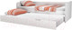 Миниатюра изображения товара Двухъярусная выдвижная кровать детская Polini Kids Fun 4200 (белый)