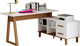 Миниатюра изображения товара Письменный стол Dipriz Вест угловой / Д.60064.1 (сосна+ЛДСП/водный лак)