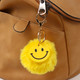 Миниатюра изображения товара Брелок Sima-Land Пушистик на кольце. Смайл / 10473199 (желтый)