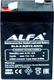 Миниатюра изображения товара Аккумуляторная батарея ALFA battery 6V-2.8Ah F1 / SL6-2.8