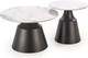 Миниатюра изображения товара Комплект журнальных столиков Halmar Magneta (белый мрамор/черный)