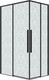 Миниатюра изображения товара Душевой уголок Grossman Galaxy 120х80х195 / 300.K33.01.12R80L.21.02 (черный матовый/стекло шиншилла)