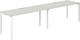 Миниатюра изображения товара Комплект письменных столов Norden s-b-s 320х70х75 / SG.228.SH.44.WH (белый/серый бархат)