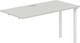 Миниатюра изображения товара Стол модульный Norden s-b-s 280х70х75 / SG.265.SH.63.WH (белый/серый бархат)