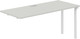 Миниатюра изображения товара Стол модульный Norden s-b-s 320х70х75 / SG.268.SH.44.WH (белый/серый бархат)
