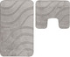 Миниатюра изображения товара Набор ковриков для ванной и туалета Maximus Symphony 2507 Fungi (50x80/40x50, серый)