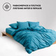 Миниатюра изображения товара Простыня Urban Family Темно-бирюзовый 200x200x20 / 815 (на резинке)