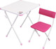 Миниатюра изображения товара Комплект мебели с детским столом Ника КНД1/РЗ (розовый-2)