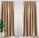 Миниатюра изображения товара Комплект штор AMI Бархат 150x270 + Гардина Вуаль 300х270 (бежевый, кремовый)